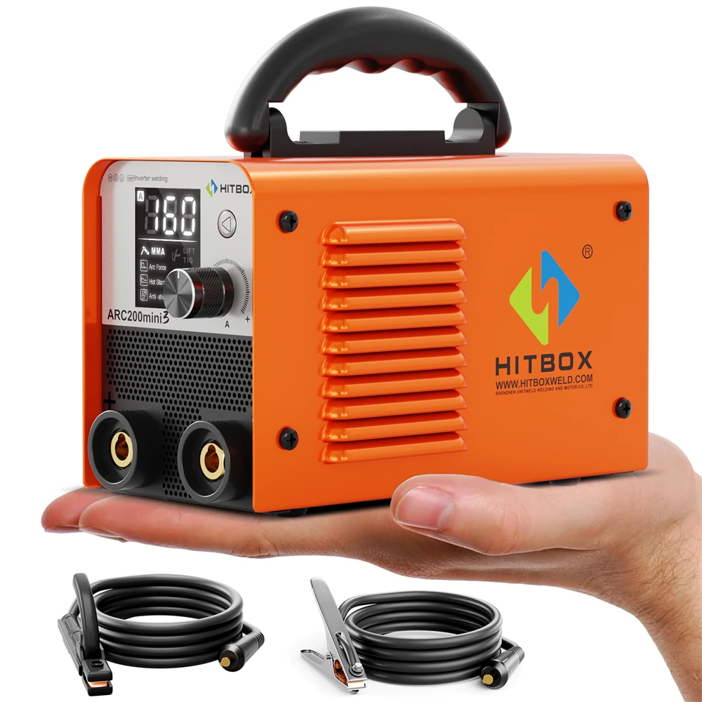 HITBOX ARC200 2 in 1 Stick Welder MMA/Lift TIG Hot Start/Arc Force Mini Home DIY Welding Machine Professional Use 110V US Plug
HITBOX ARC200 2 in 1 Stick Welder MMA/Lift TIG Hot Start/Arc Force Mini Home DIY Welding Machine Professional Use 110V US Plug