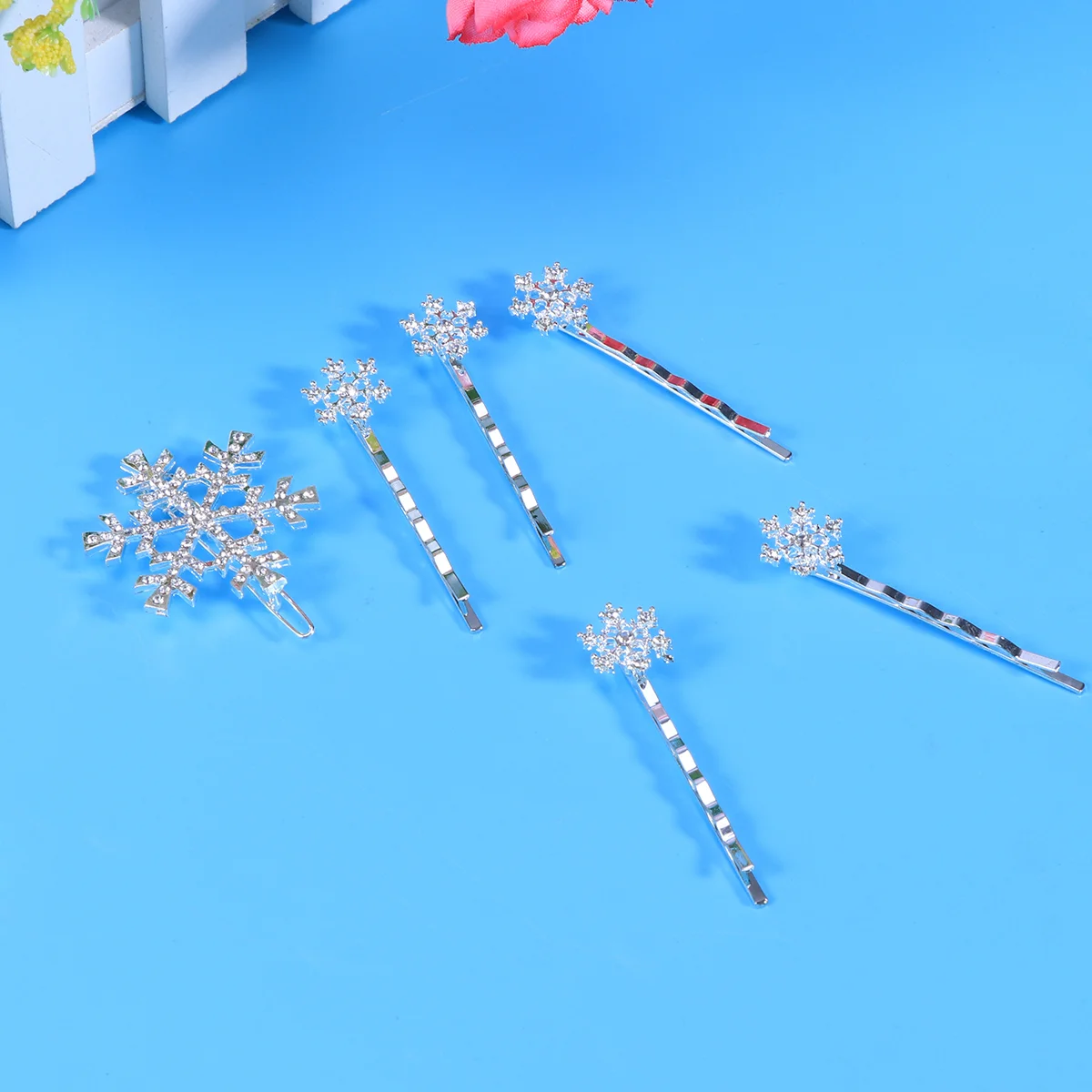 6 Pcs Snowflake Hairpins Crystal Bridal Accessories Shiny Rhinestone Clips Anti Rust Sleek Design For Wedding Special Occasions
6 Pcs Snowflake Hairpins Crystal Bridal Accessories Shiny Rhinestone Clips Anti Rust Sleek Design For Wedding Special Occasions