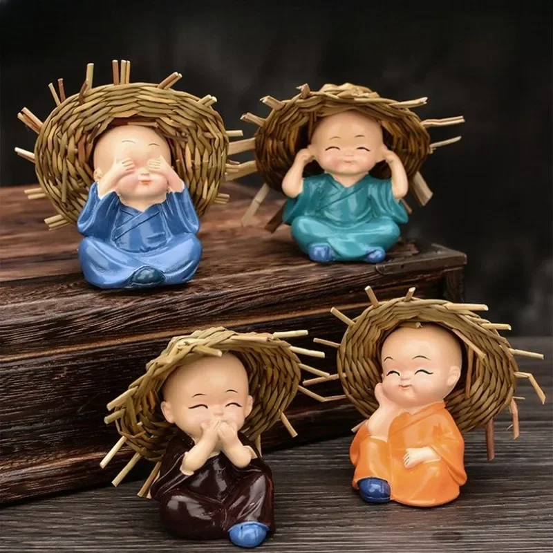 4pcs/set Lovely Small Kungfu Monks Maitreya Buddha Resin Handicrafts Monk Decoration of Ornaments
4pcs/set Lovely Small Kungfu Monks Maitreya Buddha Resin Handicrafts Monk Decoration of Ornaments