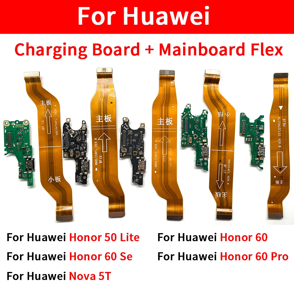 USB Charger Dock Connector Charging Port Mainboard To LCD Screen Main Flex Ribbon For Huawei Honor 50 60 Lite Pro Se Nova 5T
USB Charger Dock Connector Charging Port Mainboard To LCD Screen Main Flex Ribbon For Huawei Honor 50 60 Lite Pro Se Nova 5T