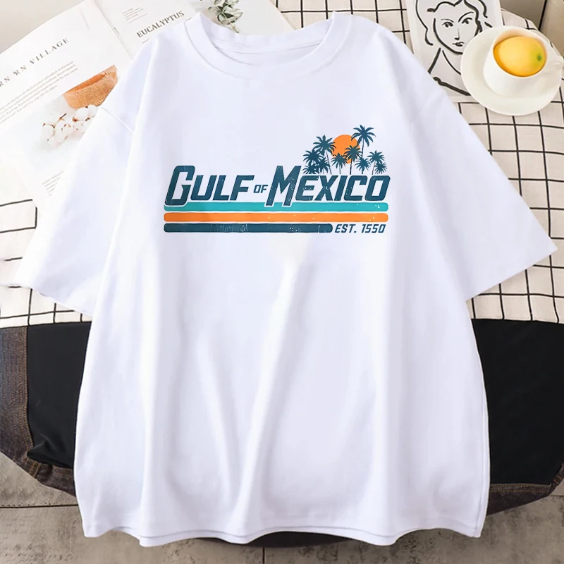 2025 Gulf of Mexico Vintage print T-shirt Men Woman's short sleeve Cotton Streetwear Fashion Unisex Oversized Hip Hop t-shirt
2025 Gulf of Mexico Vintage print T-shirt Men Woman's short sleeve Cotton Streetwear Fashion Unisex Oversized Hip Hop t-shirt