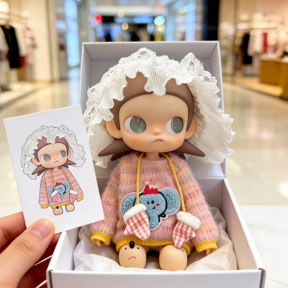 Kawaii Elephant Suit + Lace Hat Doll Clothes Fit 20cm 1/8 Zsiga Ga Zijie Collectible Doll
Kawaii Elephant Suit + Lace Hat Doll Clothes Fit 20cm 1/8 Zsiga Ga Zijie Collectible Doll