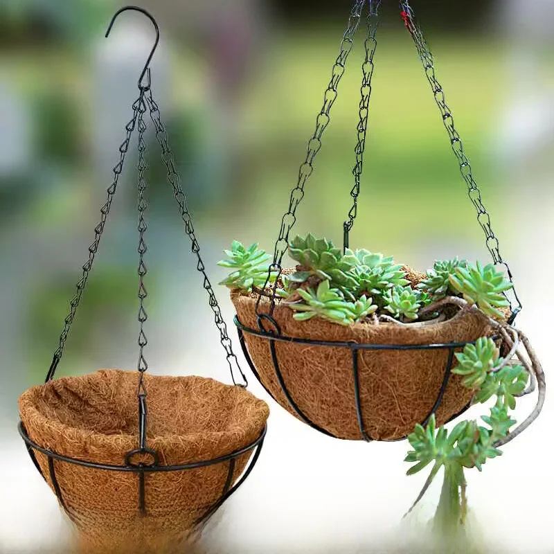 Creative Coconut Fiber Hanging Basket Plant Pots with Special Hook for Green Ivy Succulent Wall Hanging Pots Home Decor
Creative Coconut Fiber Hanging Basket Plant Pots with Special Hook for Green Ivy Succulent Wall Hanging Pots Home Decor