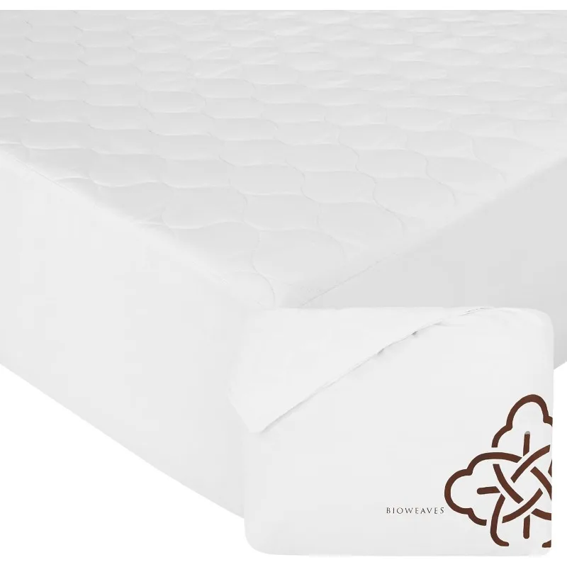 100% Organic Cotton Mattress Pad Cover, GOTS Certified Cooling 300GSM Quilted Fitted Mattress Topper & Protector with
100% Organic Cotton Mattress Pad Cover, GOTS Certified Cooling 300GSM Quilted Fitted Mattress Topper & Protector with