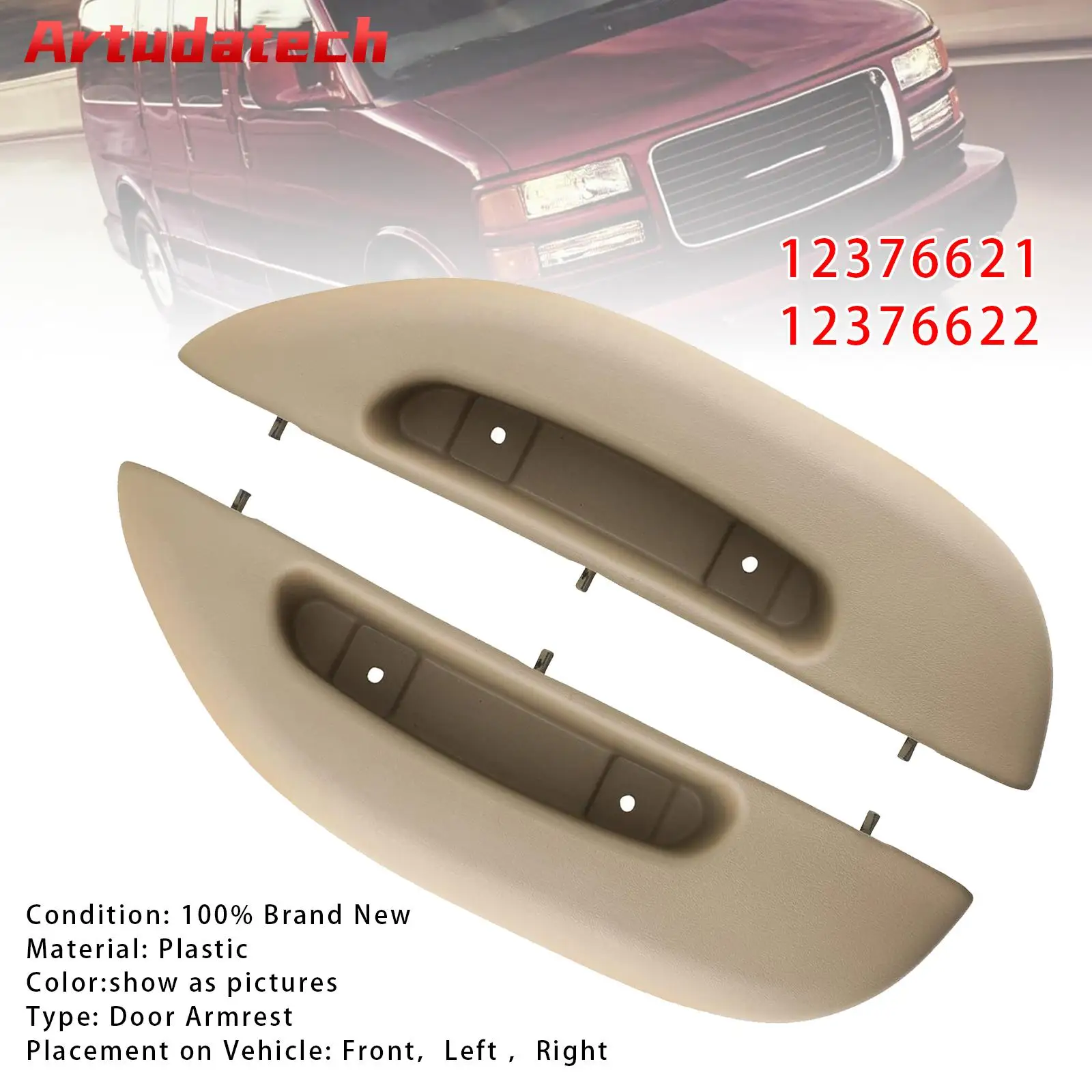 Artudatech 2PCS Door Armrest Pull Handle Cover For Chevy GMC Savana Van 1996 1997 1998 1999 2000 2001 2002 Tan Car Accessories
Artudatech 2PCS Door Armrest Pull Handle Cover For Chevy GMC Savana Van 1996 1997 1998 1999 2000 2001 2002 Tan Car Accessories