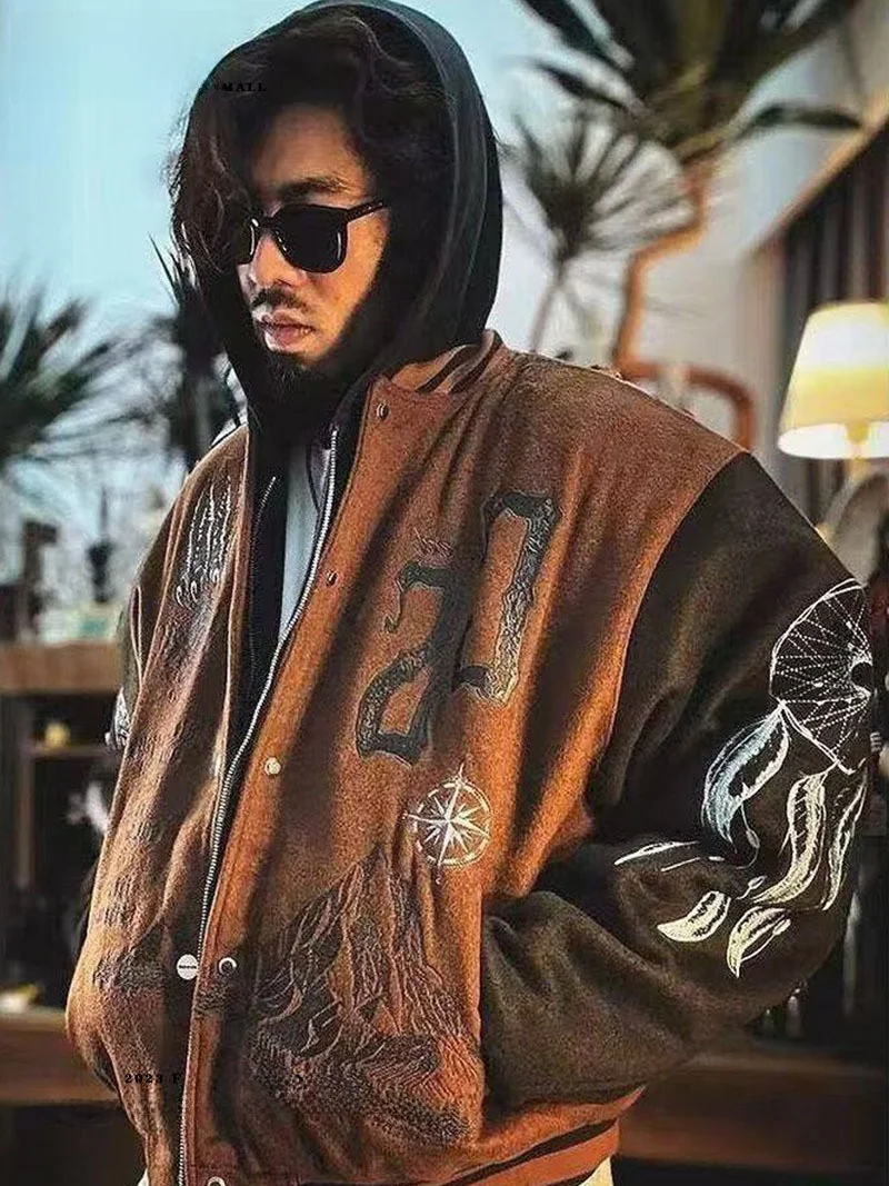 Утепленная ретро-бейсбольная куртка мужская свободного кроя, зимняя верхняя одежда, вышитое пальто, зимнее пальто для активного отдыха
Утепленная ретро-бейсбольная куртка мужская свободного кроя, зимняя верхняя одежда, вышитое пальто, зимнее пальто для активного отдыха