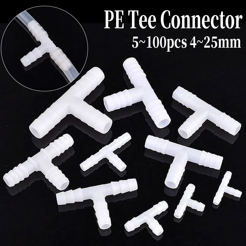 5~100pcs 4~25mm White PE Tee Connector Aquarium Tank Adapter Air Pump Hose Pagoda Joints Garden Irrigation Water Pipe Connectors
5~100pcs 4~25mm White PE Tee Connector Aquarium Tank Adapter Air Pump Hose Pagoda Joints Garden Irrigation Water Pipe Connectors