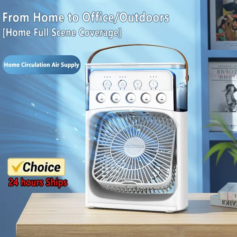Hot Sale 3 In 1 Air Conditioner Fan Portable Humidifier LED Night Light Household Office Air Adjustment Cooler
Hot Sale 3 In 1 Air Conditioner Fan Portable Humidifier LED Night Light Household Office Air Adjustment Cooler