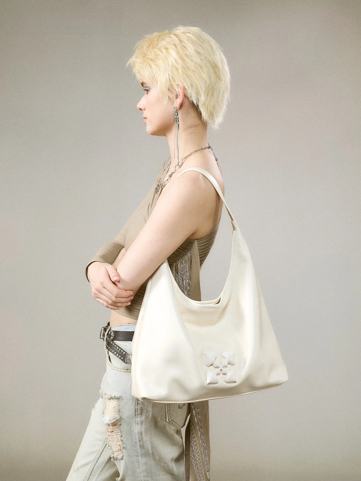 JACD Snowflake White Large Capacity Tote Bag Women's Commuter Bag Underarm Bag Soft PU Leather Shoulder Bag Handbag
JACD Snowflake White Large Capacity Tote Bag Women's Commuter Bag Underarm Bag Soft PU Leather Shoulder Bag Handbag