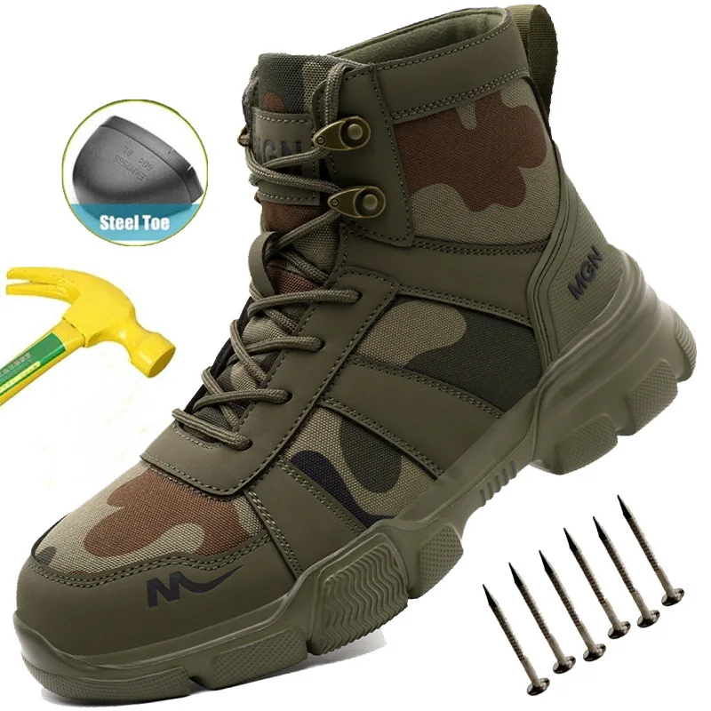 Safety Shoes for Men Puncture-Proof Anti-Smashing Industrial Work Boots Indestructible Steel Toe Boots Outdoor Forging Workshop
Safety Shoes for Men Puncture-Proof Anti-Smashing Industrial Work Boots Indestructible Steel Toe Boots Outdoor Forging Workshop