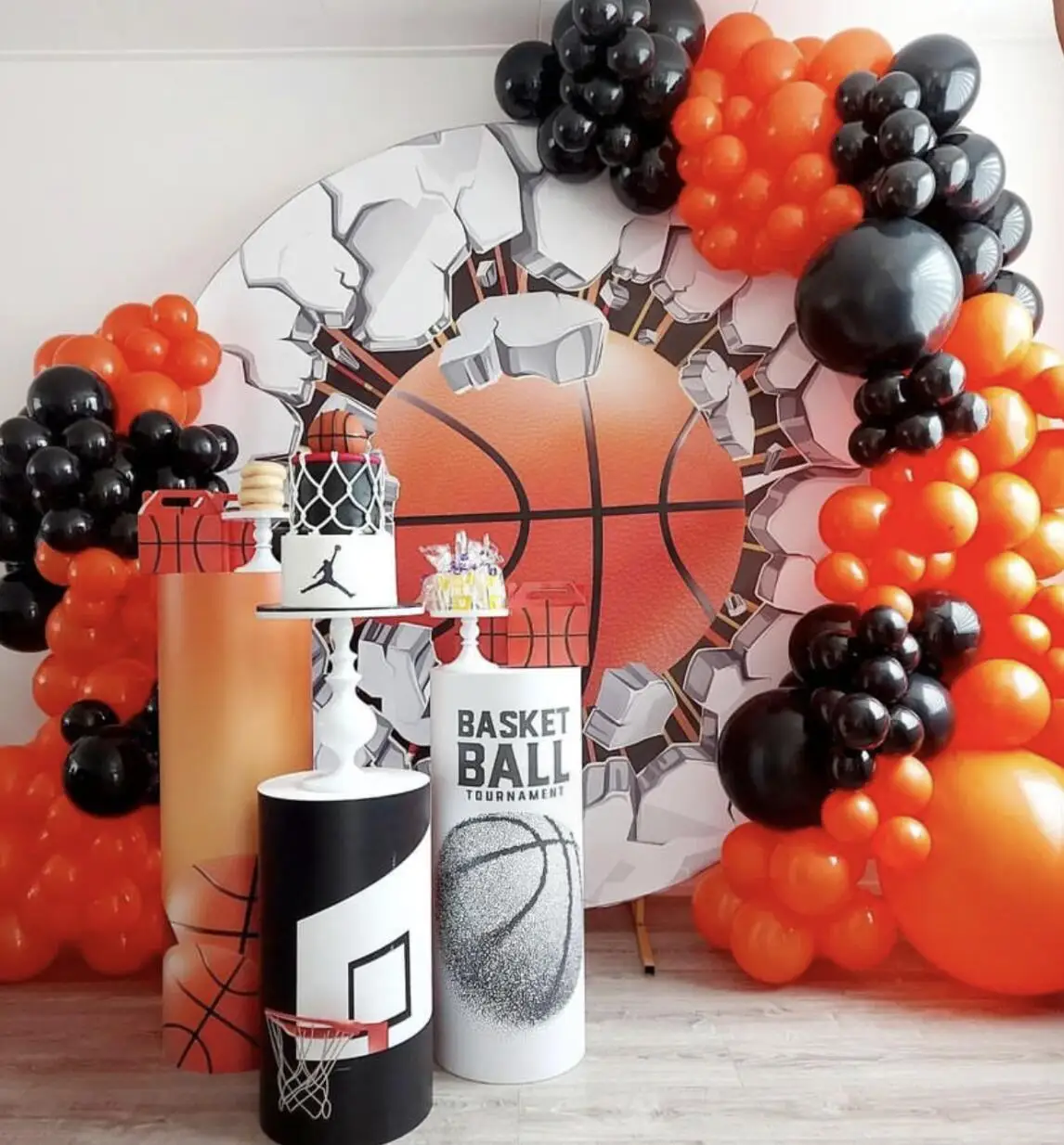 Basketball Round Backdrop Cover,Basketball Pedestal Covers, Sport Background for Boys Birthday Baby Shower Party Decoration
Basketball Round Backdrop Cover,Basketball Pedestal Covers, Sport Background for Boys Birthday Baby Shower Party Decoration