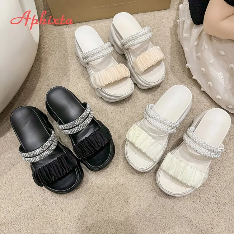 Summer Platform Chunky Slides Women Double Strap Sandals Thick Sole Casual Outdoor Beach Slippers
Summer Platform Chunky Slides Women Double Strap Sandals Thick Sole Casual Outdoor Beach Slippers