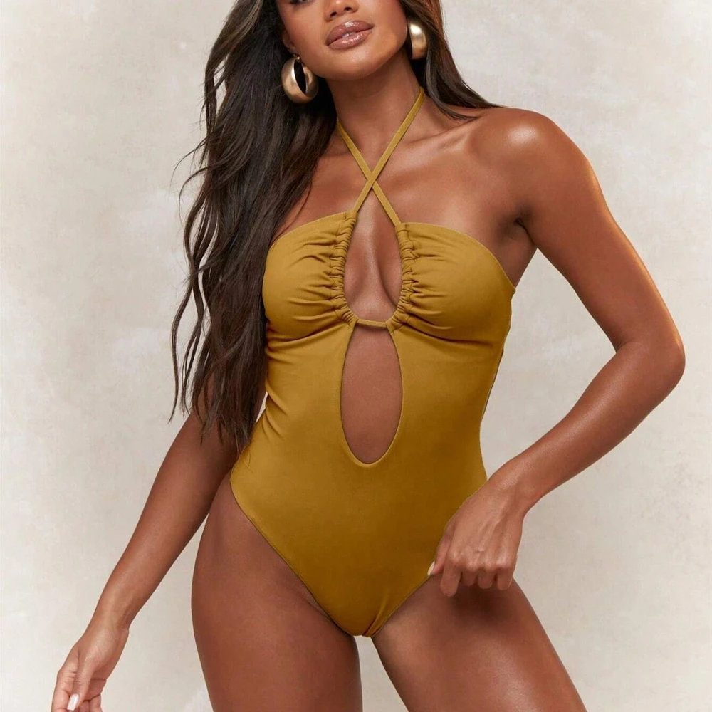 2025 Sexy Swimwear Women Cut Out Monokini Hot Trikini Bandeau Top Swimsuit One Piece Bathing Suit Girl Bodysuit Bather Beachwear
2025 Sexy Swimwear Women Cut Out Monokini Hot Trikini Bandeau Top Swimsuit One Piece Bathing Suit Girl Bodysuit Bather Beachwear