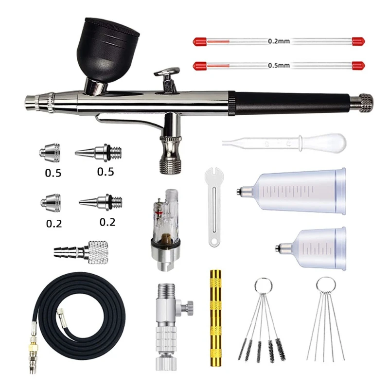 HD-131 Double Action Gravity Type Spray Pen Transfer Industrial Pump Air Compressor Painting 0.2-0 3-0.5 Set
HD-131 Double Action Gravity Type Spray Pen Transfer Industrial Pump Air Compressor Painting 0.2-0 3-0.5 Set