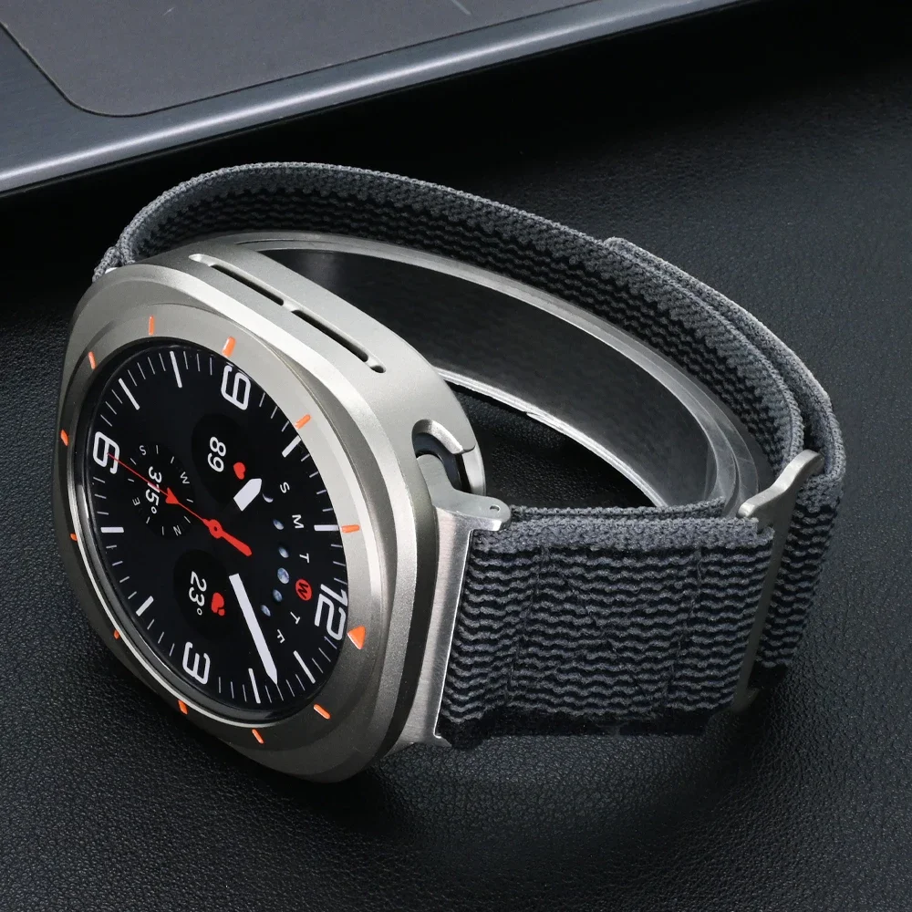 Aluminium Alloy Case+Nylon Band for Samsung Galaxy Watch Ultra 7 47mm No Gaps Sports Strap For GALAXY WATCH 47MM ULTRA Bracelet 
Aluminium Alloy Case+Nylon Band for Samsung Galaxy Watch Ultra 7 47mm No Gaps Sports Strap For GALAXY WATCH 47MM ULTRA Bracelet