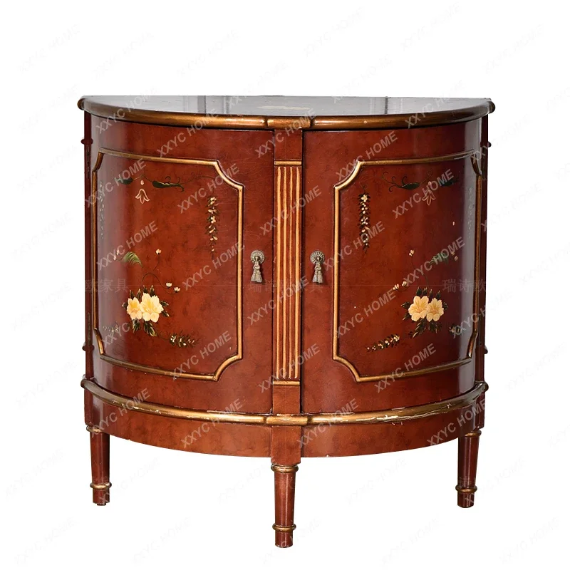 Painted corner cabinet decoration foyer semicircle against the wall entrance
Painted corner cabinet decoration foyer semicircle against the wall entrance