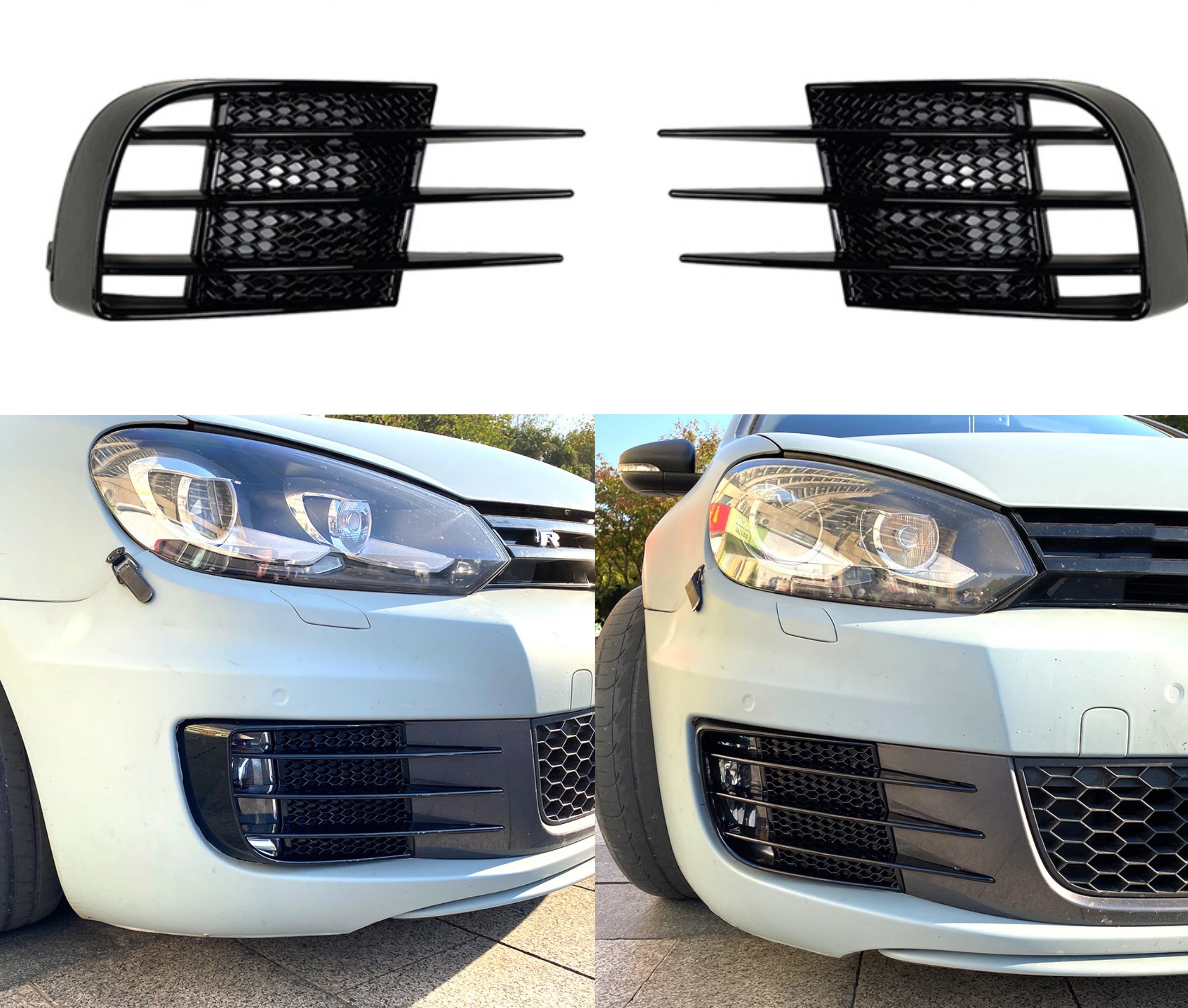 Front Bumper Fog Light Spoiler Grille Cover Trim For VW Golf 6 MK6 R20 2008 2009 2010 2011 2012 2013
Front Bumper Fog Light Spoiler Grille Cover Trim For VW Golf 6 MK6 R20 2008 2009 2010 2011 2012 2013