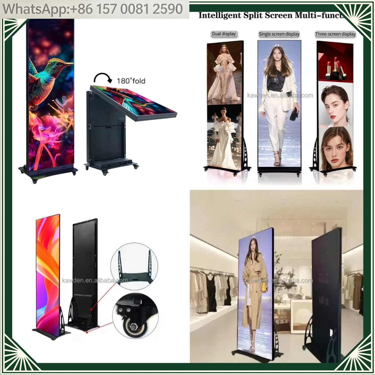High Bright Digital Signage and Display Video LED Poster Standee Advertising LED Poster Display Screen for Marketing Advertising
High Bright Digital Signage and Display Video LED Poster Standee Advertising LED Poster Display Screen for Marketing Advertising