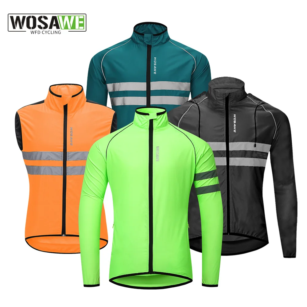 WOSAWE Men's Windbreaker Coat Reflective Vest Cycling Jackets Hooded Waterproof Long Sleeve Jerseys MTB Racing Bicycle Clothing
WOSAWE Men's Windbreaker Coat Reflective Vest Cycling Jackets Hooded Waterproof Long Sleeve Jerseys MTB Racing Bicycle Clothing