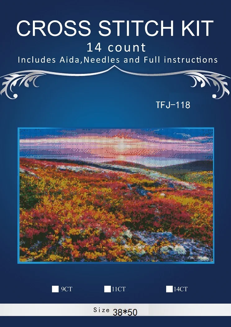 Embroidery Counted Cross Stitch Kits, Needlework Crafts, DIY Arts, Handmade Decor, Flowers Stretched, 14 CT, DMC, New
Embroidery Counted Cross Stitch Kits, Needlework Crafts, DIY Arts, Handmade Decor, Flowers Stretched, 14 CT, DMC, New