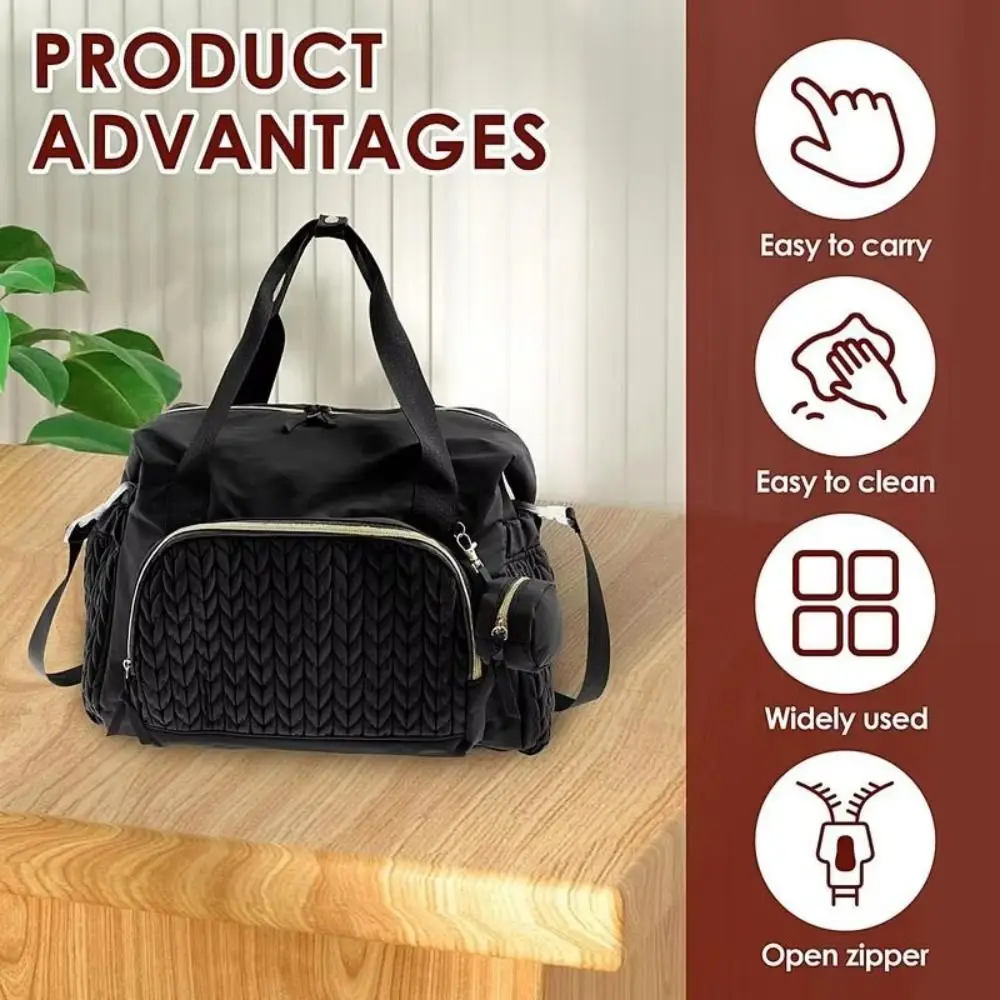 Multifunctional Mommy Diaper Bag Large Capacity Wear-resistant Travel Maternity Bag with Insulated Pocket Changing Pad Portable
Multifunctional Mommy Diaper Bag Large Capacity Wear-resistant Travel Maternity Bag with Insulated Pocket Changing Pad Portable