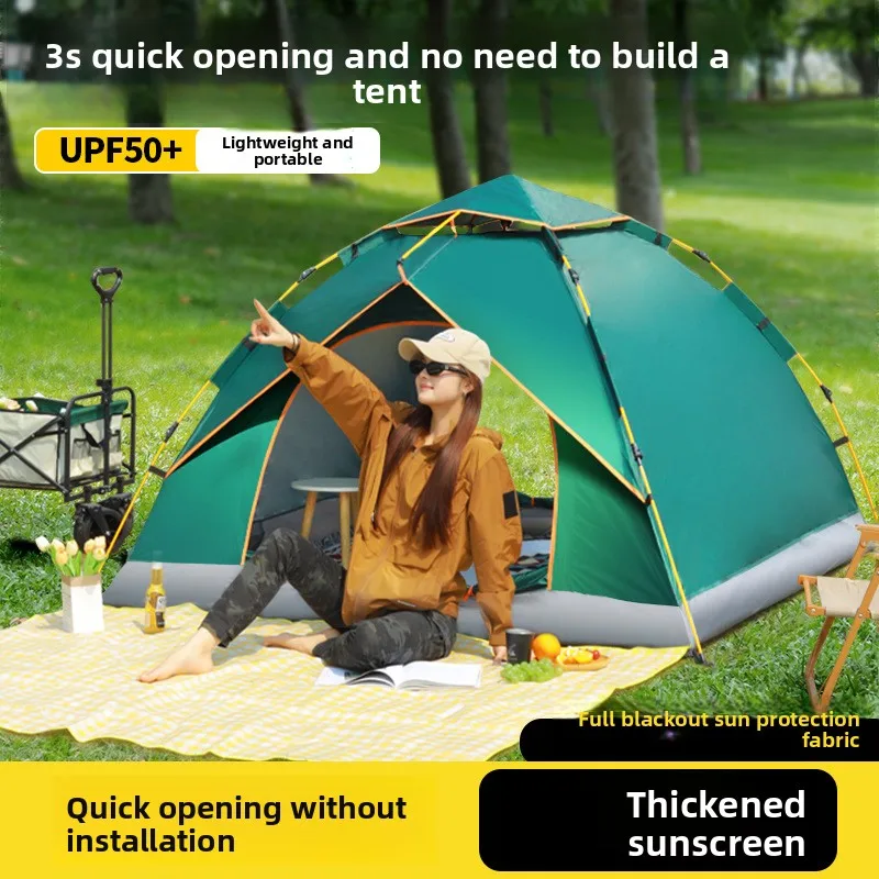 Auto Folding Camping Tent, Thickened Waterproof & Sunshade, Portable Outdoor Tent for Camping, Picnic, Park and Wilderness
Auto Folding Camping Tent, Thickened Waterproof & Sunshade, Portable Outdoor Tent for Camping, Picnic, Park and Wilderness
