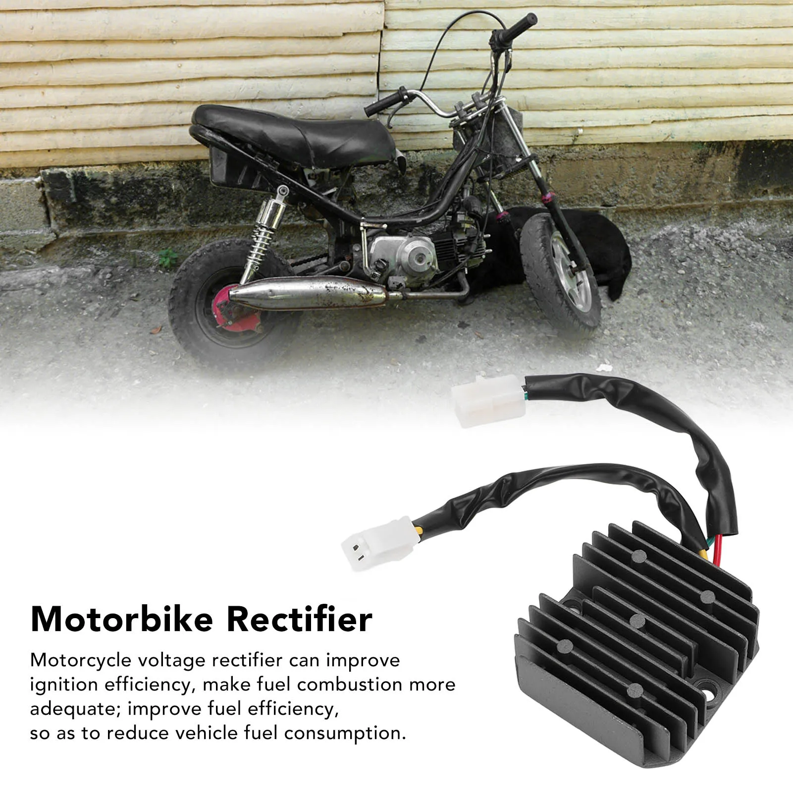 Motorcycle Rectifier Motorcycle Rectifier Regulator Anti Interference Replacement for Daelim 125 B Bone 2009‑2014 Scooters
Motorcycle Rectifier Motorcycle Rectifier Regulator Anti Interference Replacement for Daelim 125 B Bone 2009‑2014 Scooters