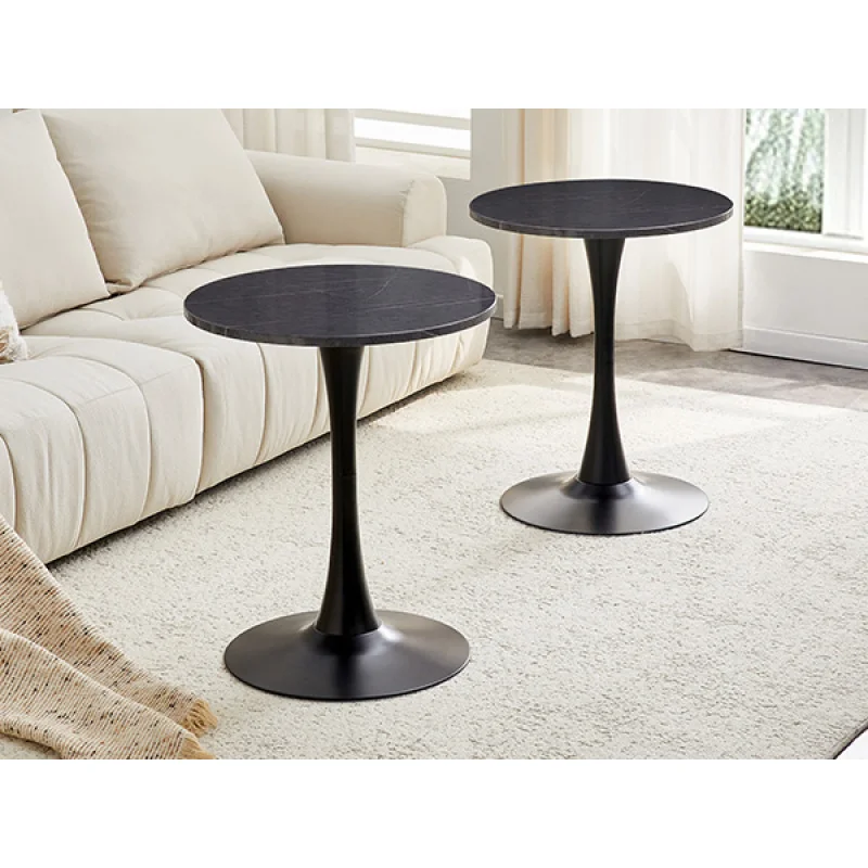Round Dining Table, 23.6" Circle Tulip Table with Thickened Tabletop & Metal Pedestal, Mid Century Modern Bistro Table for Ki
Round Dining Table, 23.6" Circle Tulip Table with Thickened Tabletop & Metal Pedestal, Mid Century Modern Bistro Table for Ki