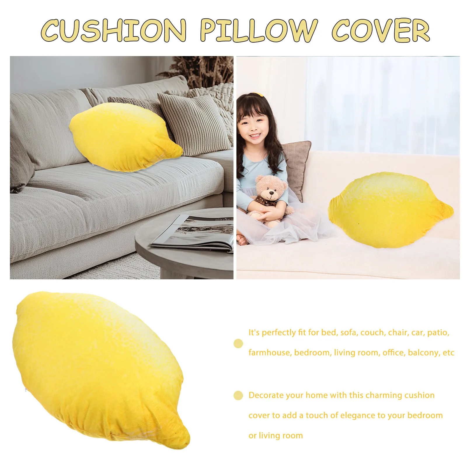 Shaped Soft Fruit Cushion Yellow Decorative Sofa Pillow for Home Travel Bedroom Seat Floor Cushion Stuffed Animal
Shaped Soft Fruit Cushion Yellow Decorative Sofa Pillow for Home Travel Bedroom Seat Floor Cushion Stuffed Animal