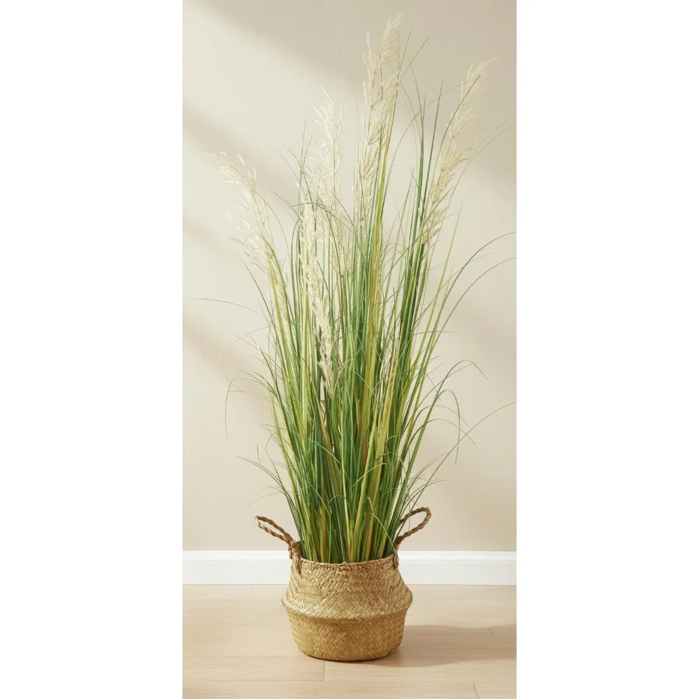 47in Tall Artificial Grass Plant with White Reed Flowers in Pot, Faux Indoor Home Decor for Living Room Office
47in Tall Artificial Grass Plant with White Reed Flowers in Pot, Faux Indoor Home Decor for Living Room Office
