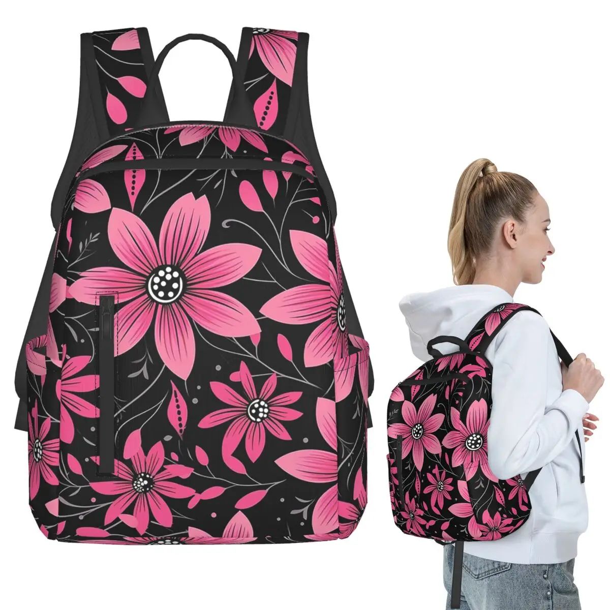 Pink Daisy Floral Pattern Backpack Student BookBag Kids School Bag Laptop Shoulder Bags Boys Girls
Pink Daisy Floral Pattern Backpack Student BookBag Kids School Bag Laptop Shoulder Bags Boys Girls