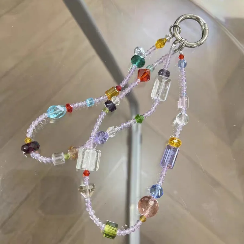 Super colorful dreamy Handmade exquisite crystal zircon double-layer phone chain accessory, bag pendant, keychain,car decoration
Super colorful dreamy Handmade exquisite crystal zircon double-layer phone chain accessory, bag pendant, keychain,car decoration