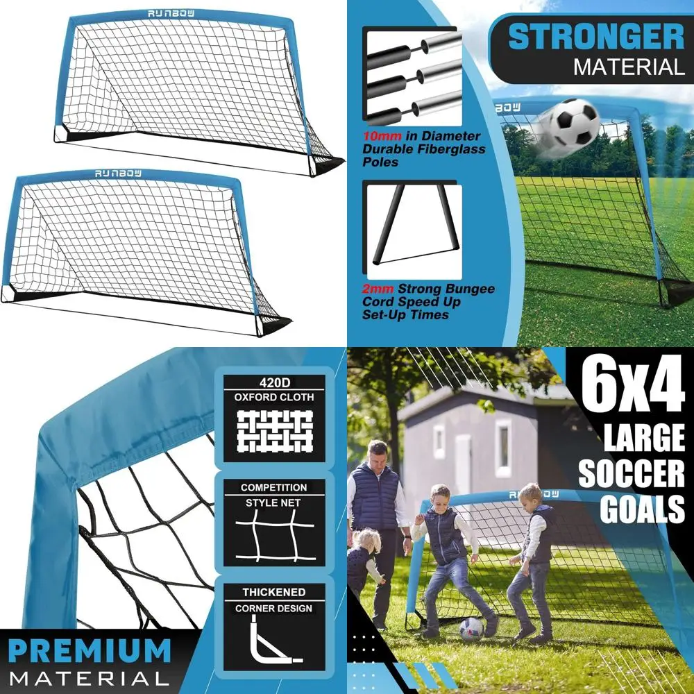 Portable Soccer Goal for Kids, 6x4 Feet with Carry Bag, Suitable for Indoor/Outdoor Practice and Training for Youth & Adults
Portable Soccer Goal for Kids, 6x4 Feet with Carry Bag, Suitable for Indoor/Outdoor Practice and Training for Youth & Adults