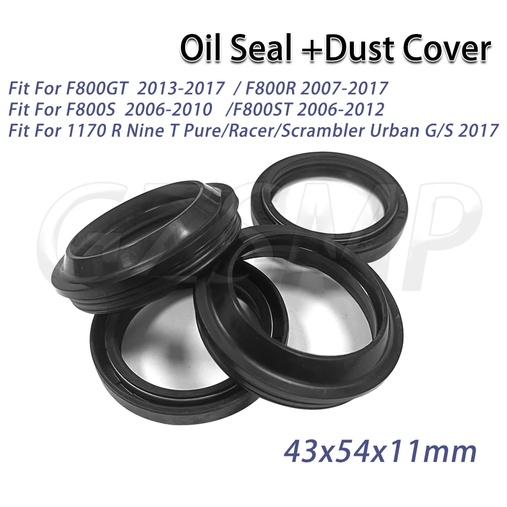 43x54x11 Motorcycle Front Fork Oil Seal Dust Seal Fit for F800 GT R S F800ST 1170 R NINE T PURE RACER URBAN G/S
43x54x11 Motorcycle Front Fork Oil Seal Dust Seal Fit for F800 GT R S F800ST 1170 R NINE T PURE RACER URBAN G/S