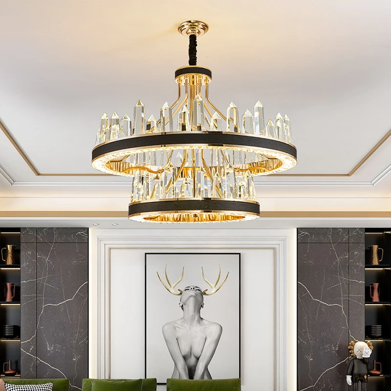 Luxury Villa Living Room Crystal Chandeliers Morden Style Hotel Hall Bedroom Restaurant For Ceiling Decor Indoor Hanging Light
Luxury Villa Living Room Crystal Chandeliers Morden Style Hotel Hall Bedroom Restaurant For Ceiling Decor Indoor Hanging Light
