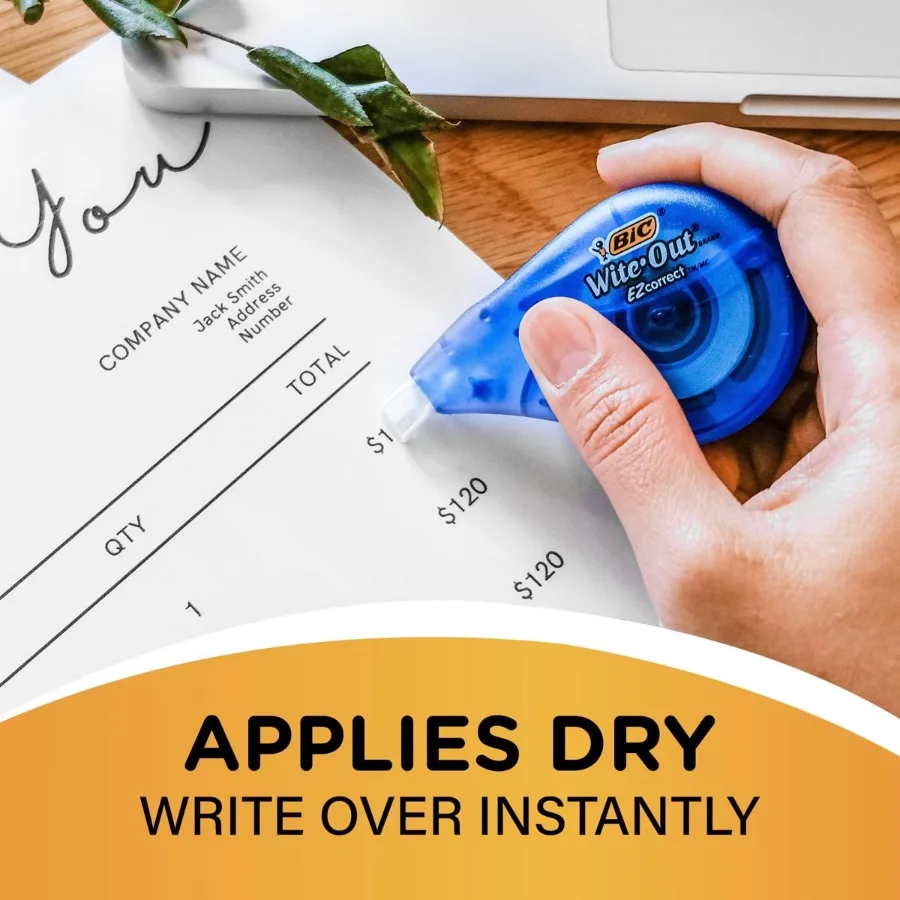 Wite-Out EZ Correct Correction Tape No Dry Time, Tear Resistant
Wite-Out EZ Correct Correction Tape No Dry Time, Tear Resistant