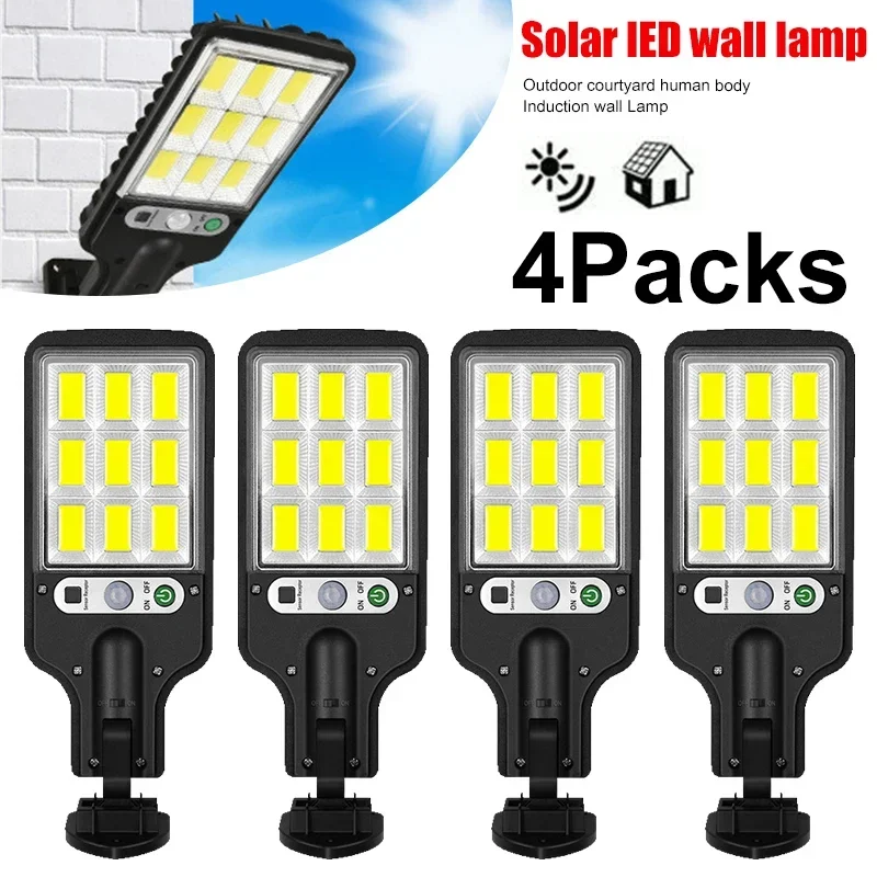 4PCS Solar Wall Lamp Motion Sensor 3 Working Modes Outdoor Garden Courtyard Security Waterproof Decoration Street Lights
4PCS Solar Wall Lamp Motion Sensor 3 Working Modes Outdoor Garden Courtyard Security Waterproof Decoration Street Lights