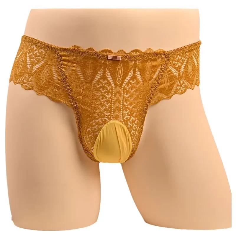 Mens Sissy Pouch Panties Sexy Full Lace Briefs Slarge Size Breathable Silky Slippery Ultra-Thin Lace See-Through Underwear
Mens Sissy Pouch Panties Sexy Full Lace Briefs Slarge Size Breathable Silky Slippery Ultra-Thin Lace See-Through Underwear