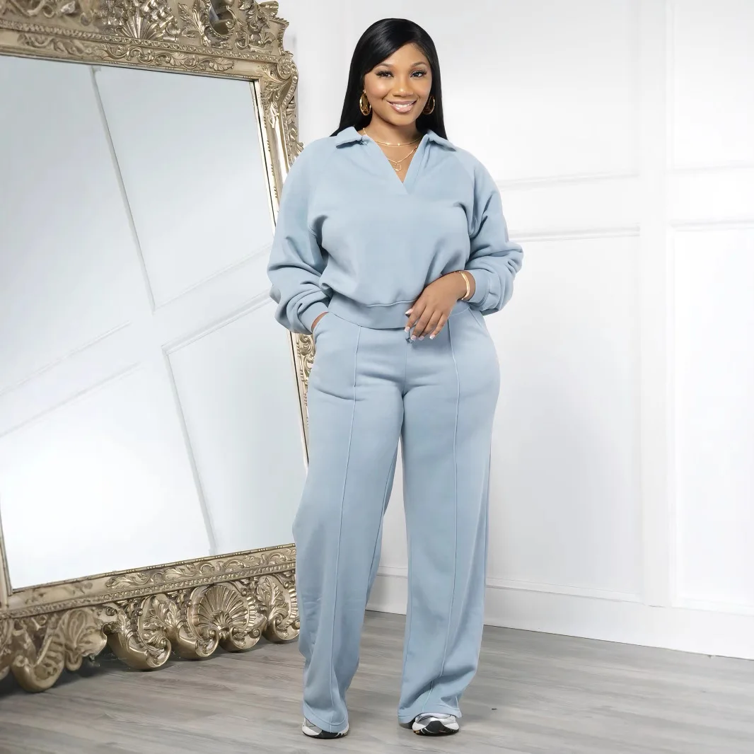 Fashion Striped Women's Set V-neck Long Sleeve Sweatshirt And SweatPants Tracksuit 2025 Winter Two 2 Piece Set Outfit
Fashion Striped Women's Set V-neck Long Sleeve Sweatshirt And SweatPants Tracksuit 2025 Winter Two 2 Piece Set Outfit