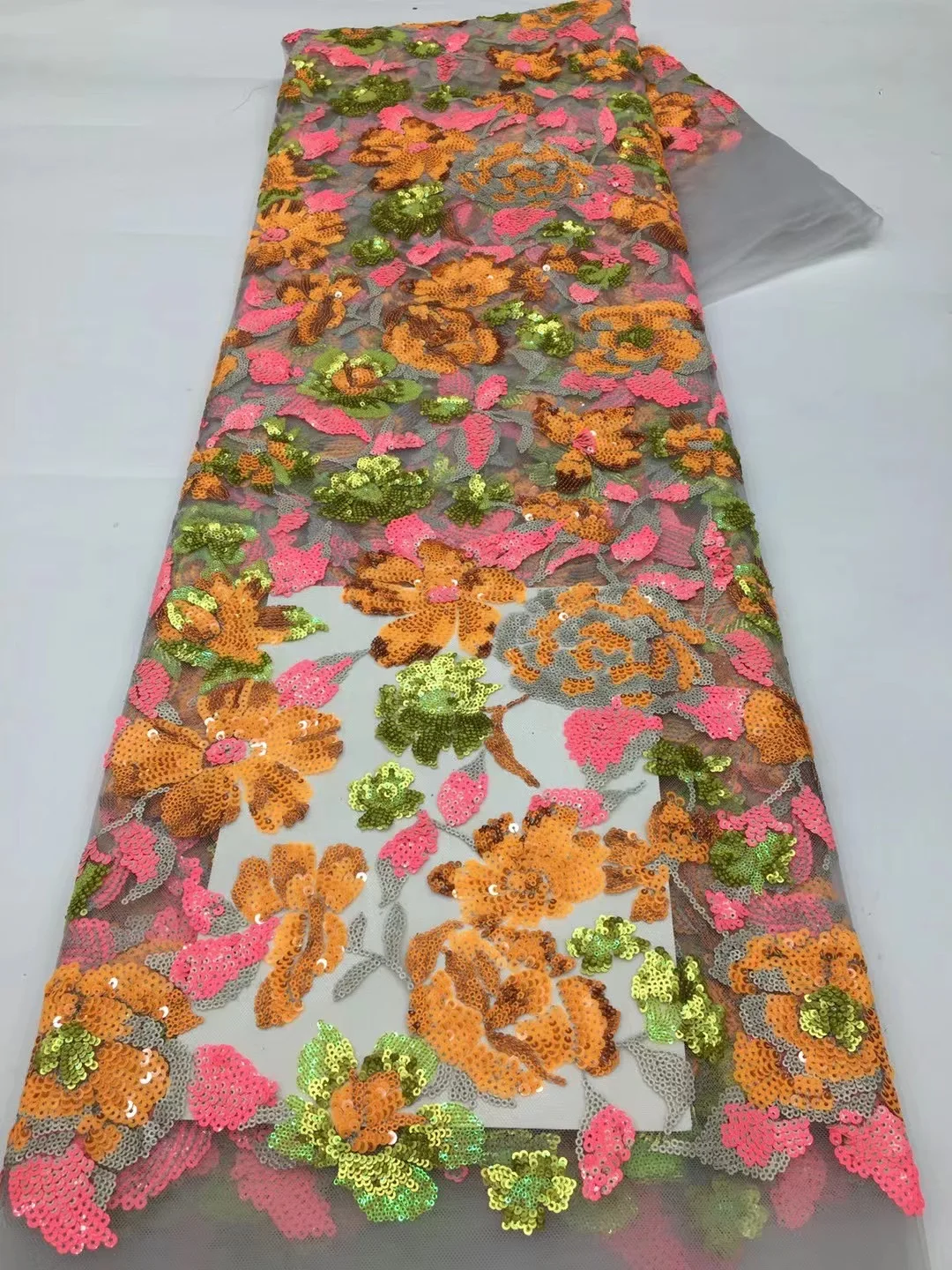 African Lace Fabric 2023 High Quality Elegant Nigerian Sequins Net Embroidered French Tulle Lace Fabric for Sew VXX5661
African Lace Fabric 2023 High Quality Elegant Nigerian Sequins Net Embroidered French Tulle Lace Fabric for Sew VXX5661