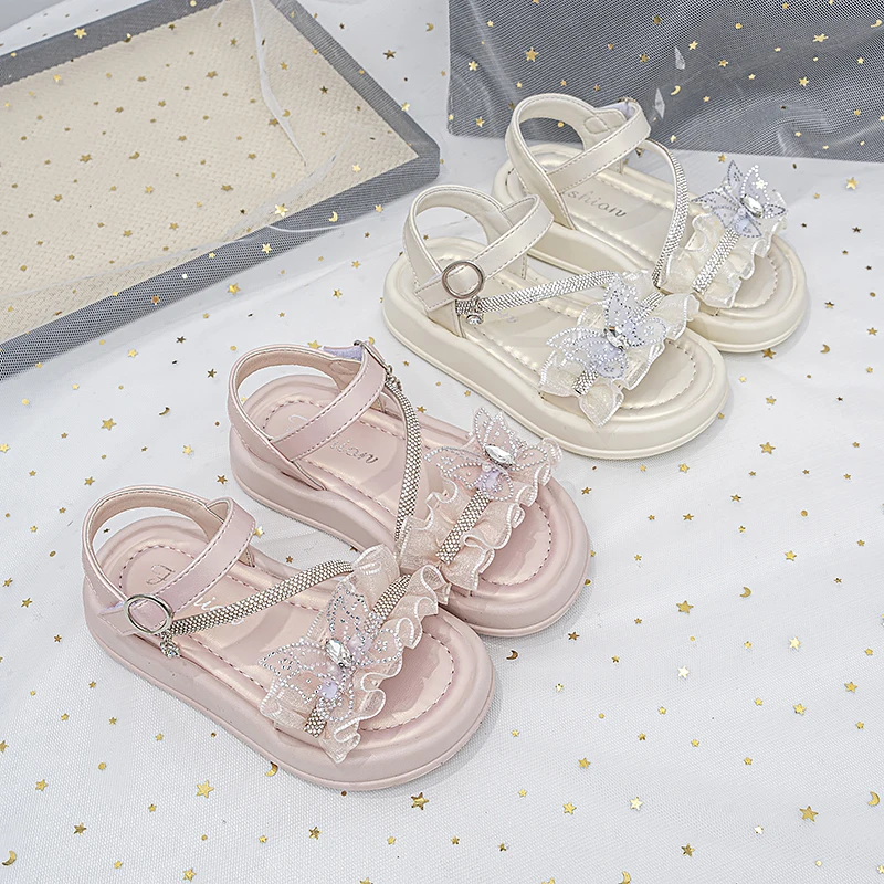 Girls Roman Sandals Children Sweet Princess Sandals with Lace Bow-knot Open Toe Anti Slip Soft Sole Kids Summer Beach Shoes
Girls Roman Sandals Children Sweet Princess Sandals with Lace Bow-knot Open Toe Anti Slip Soft Sole Kids Summer Beach Shoes