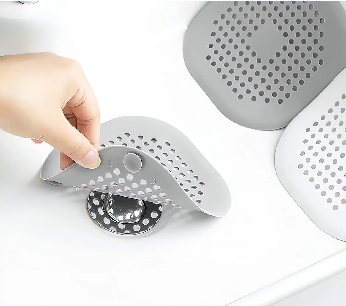 2 Pack Shower Drain Hair Catcher with Suction Cups, Bathtub Stopper Sink Cover for Bathroom Kitchen
2 Pack Shower Drain Hair Catcher with Suction Cups, Bathtub Stopper Sink Cover for Bathroom Kitchen
