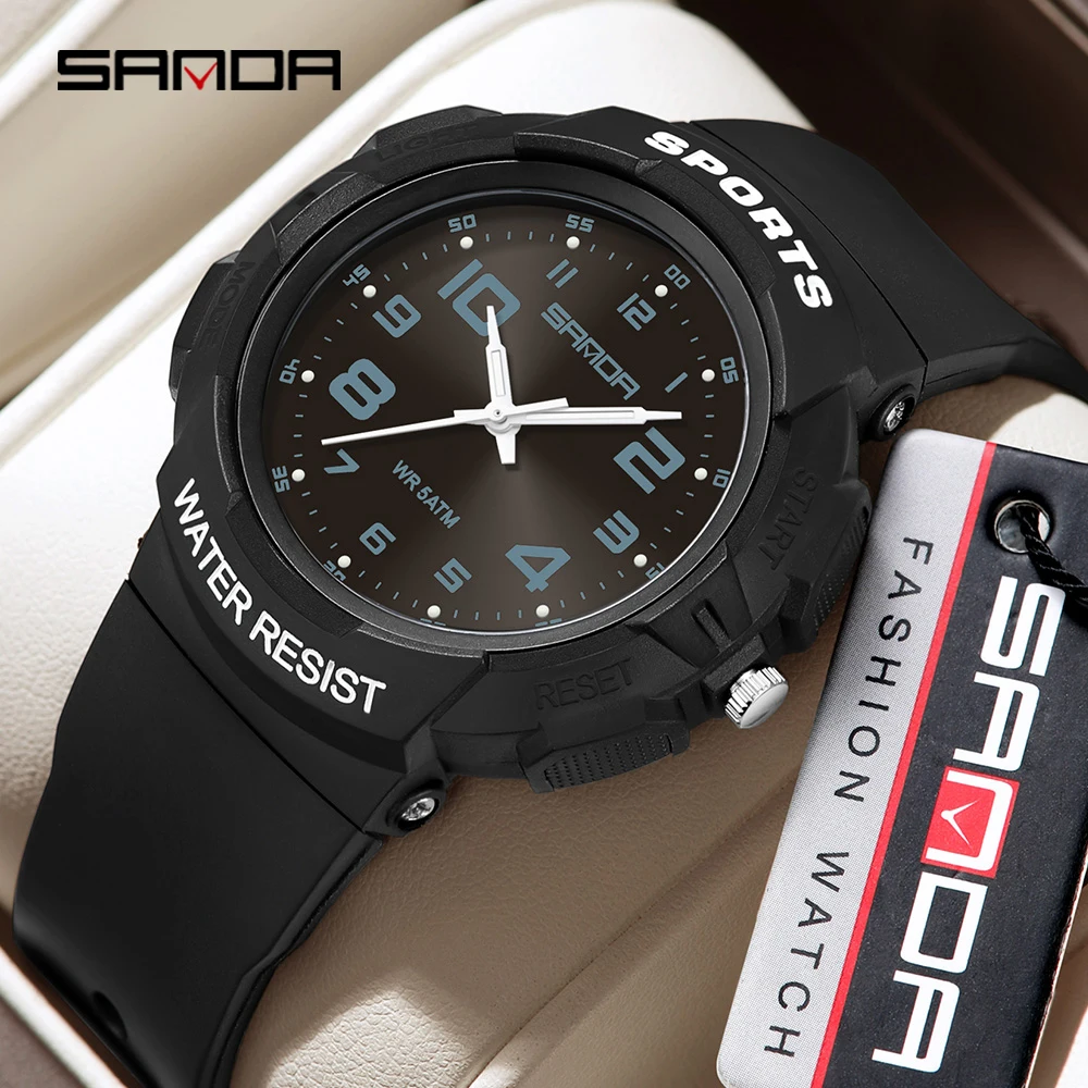 Sanda 9074 Trendy Design Soft Student Watch TPU Strap 50M Depth Waterproof Quartz Movement Children Fashion Sports Wrist Watch
Sanda 9074 Trendy Design Soft Student Watch TPU Strap 50M Depth Waterproof Quartz Movement Children Fashion Sports Wrist Watch