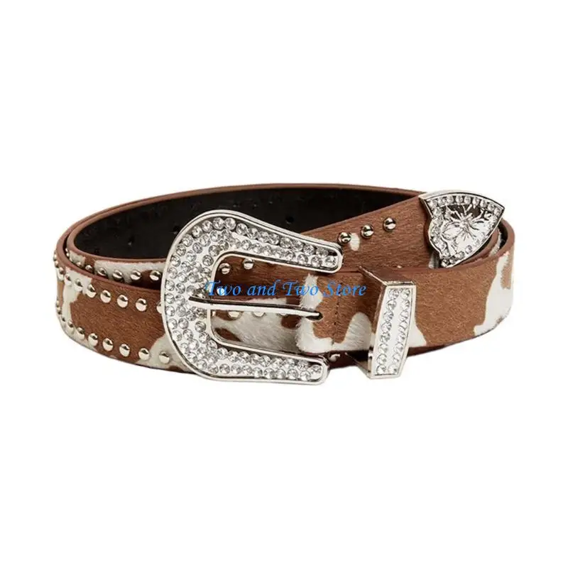 HX6F Sexy Waist Belt Jeans Belt PU Studded Belt Casual Ceinture Punk Jeweled Belt Street Dance Glittered Crystal
HX6F Sexy Waist Belt Jeans Belt PU Studded Belt Casual Ceinture Punk Jeweled Belt Street Dance Glittered Crystal