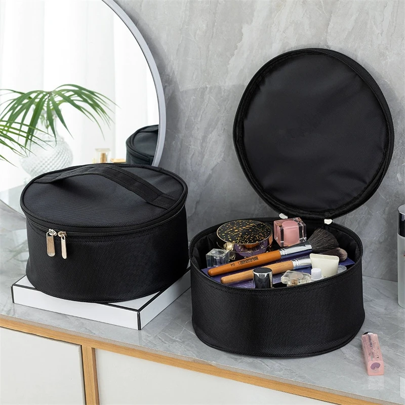 Large Capacity Round Cosmetic Bag with Handle Three-dimensional Multi-function Makeup Bag Unisex Waterproof Toiletries Organizer
Large Capacity Round Cosmetic Bag with Handle Three-dimensional Multi-function Makeup Bag Unisex Waterproof Toiletries Organizer