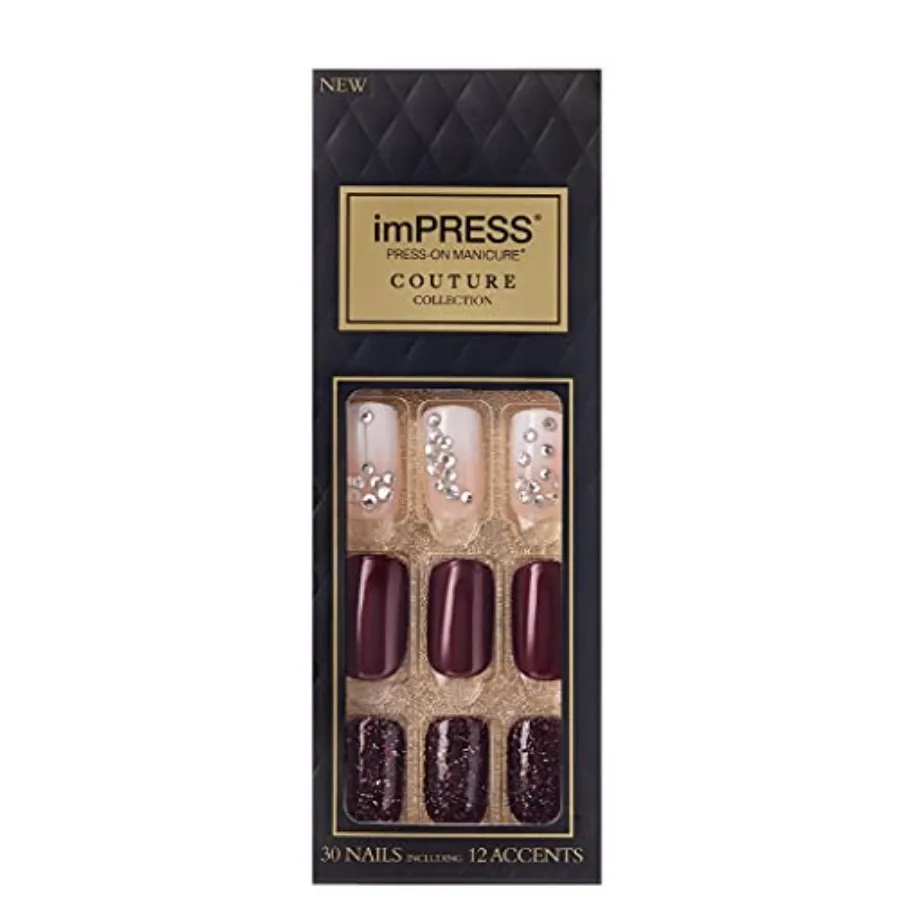 Couture BIPL100F Quartz PressOn Nails for Medium Length Nail Designs 30 Count Pack Ideal for Daily Wear Special Occasions and F
Couture BIPL100F Quartz PressOn Nails for Medium Length Nail Designs 30 Count Pack Ideal for Daily Wear Special Occasions and F