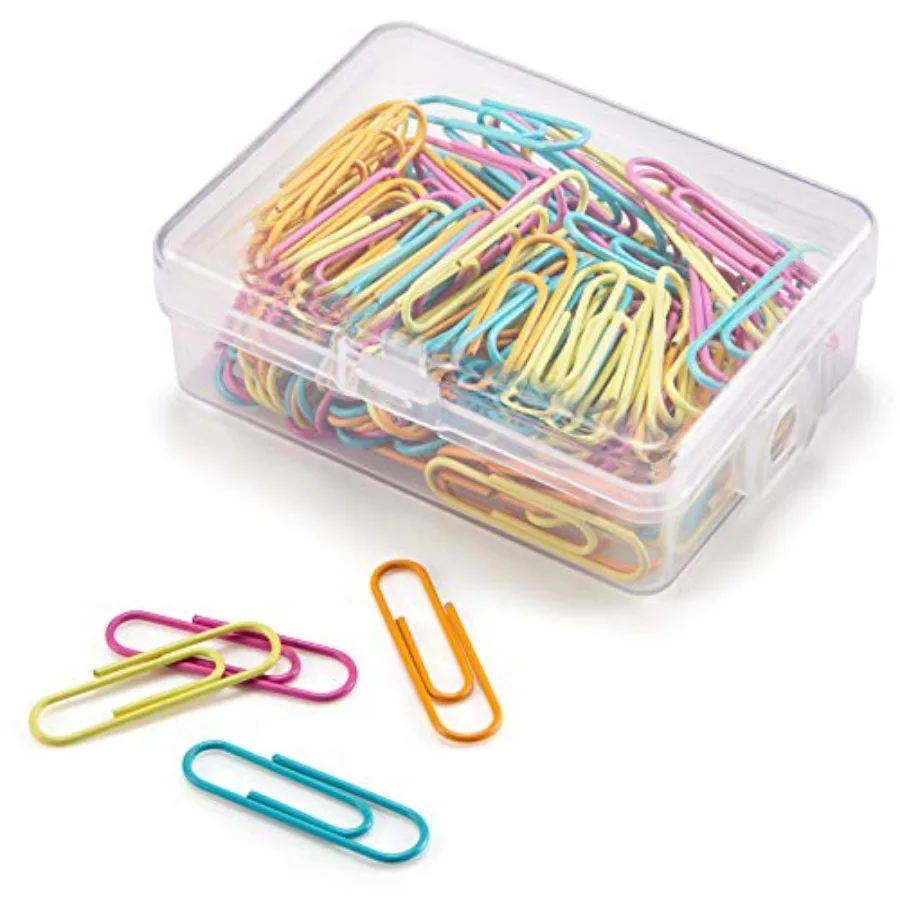 Paper Clips 28mm Assorted Color Paperclips for Office Premium Clips for Paperwork Paper Clips Small Paperclip Rustproof Papercl
Paper Clips 28mm Assorted Color Paperclips for Office Premium Clips for Paperwork Paper Clips Small Paperclip Rustproof Papercl