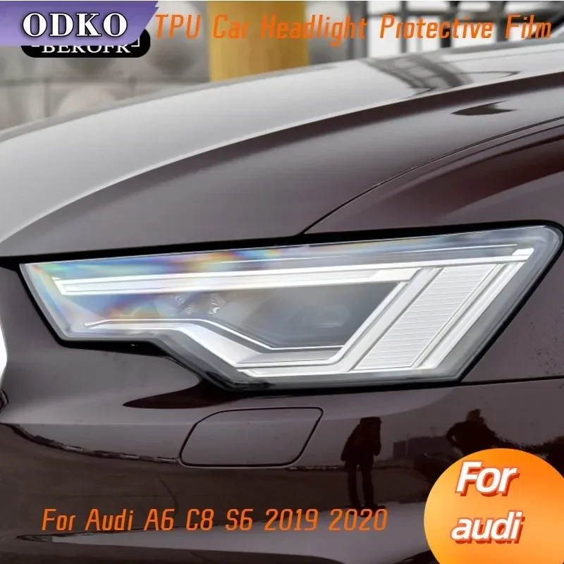 For Audi A6 C8 S6 2019 2020 Car Headlight Tint Black Protective Film Protection Taillight Transparent TPU Sticker Accessories
For Audi A6 C8 S6 2019 2020 Car Headlight Tint Black Protective Film Protection Taillight Transparent TPU Sticker Accessories