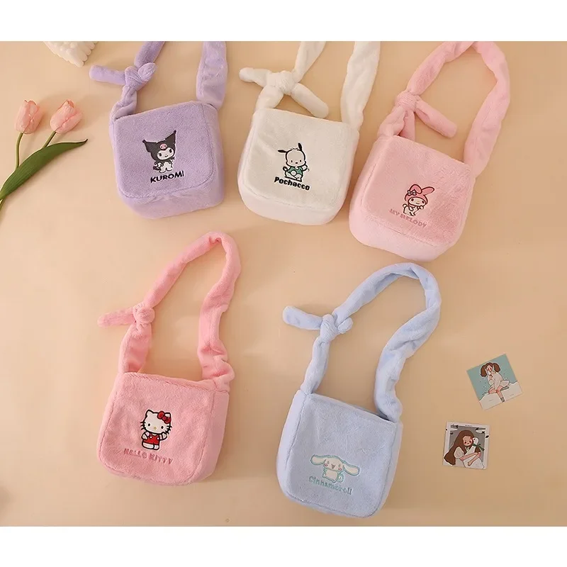 Anime Sanrio Kawaii Hellokitty Cinnamoroll Kuromi My Melody Cartoon Embroidery Shoulder Bag Exquisite Young Girl Birthday Gift
Anime Sanrio Kawaii Hellokitty Cinnamoroll Kuromi My Melody Cartoon Embroidery Shoulder Bag Exquisite Young Girl Birthday Gift