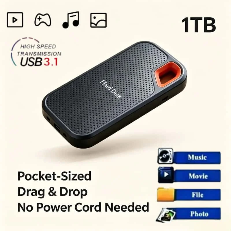 1TB E61 Ultra Lightweight External SSD Pocket Sized Plug and Play No Driver for Windows Mac Linux Laptop Supreme Elite Edition
1TB E61 Ultra Lightweight External SSD Pocket Sized Plug and Play No Driver for Windows Mac Linux Laptop Supreme Elite Edition